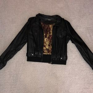 Faux leather jacket